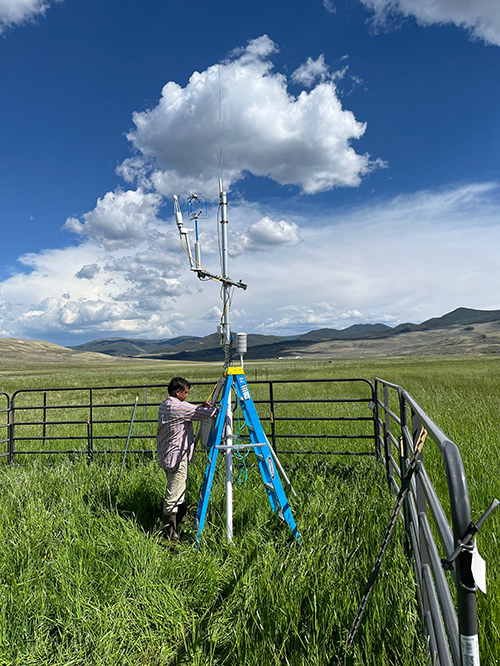 EC station is installed outside Gunnison, CO